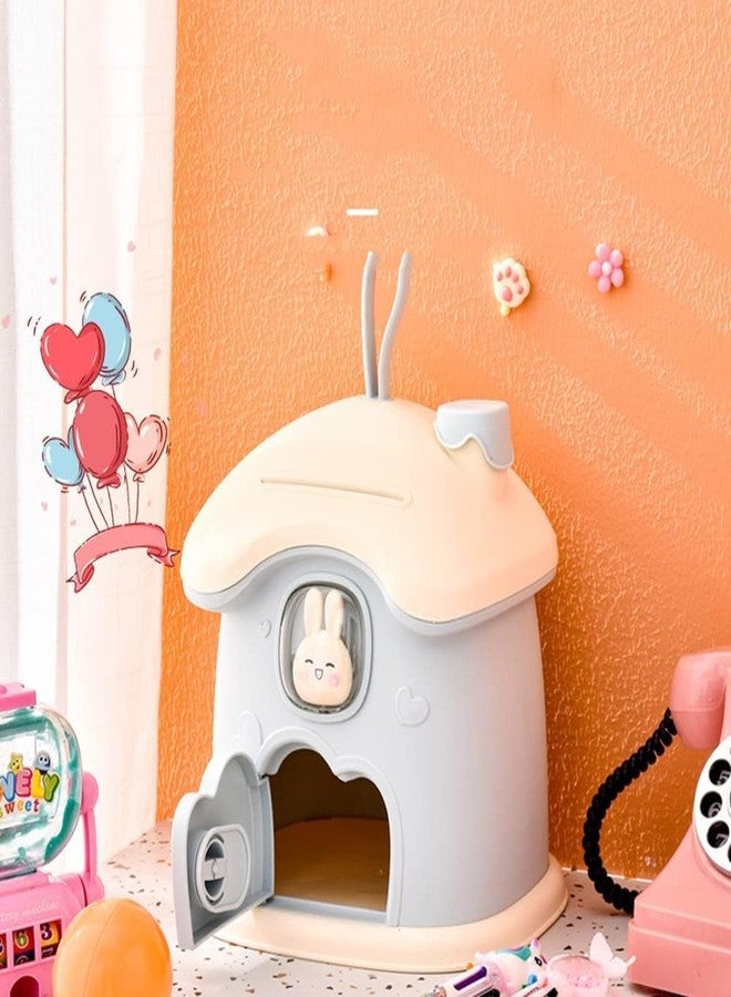 SQUICKLE Creative Cute Cartoon Money Bank || oney Saving Bank with Coin Slot, Plastic Piggy Bank for Boys & Girls (Pack of 1) (Rabbit Money Bank) - Image 4